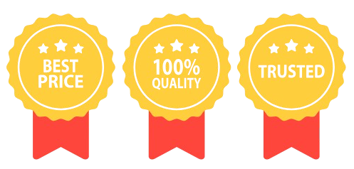 Quality badges - SSL secured, PCI compliant, 99.9% uptime